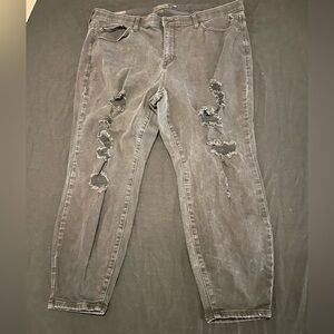 Torrid Distressed Sky High Skinny Jeans